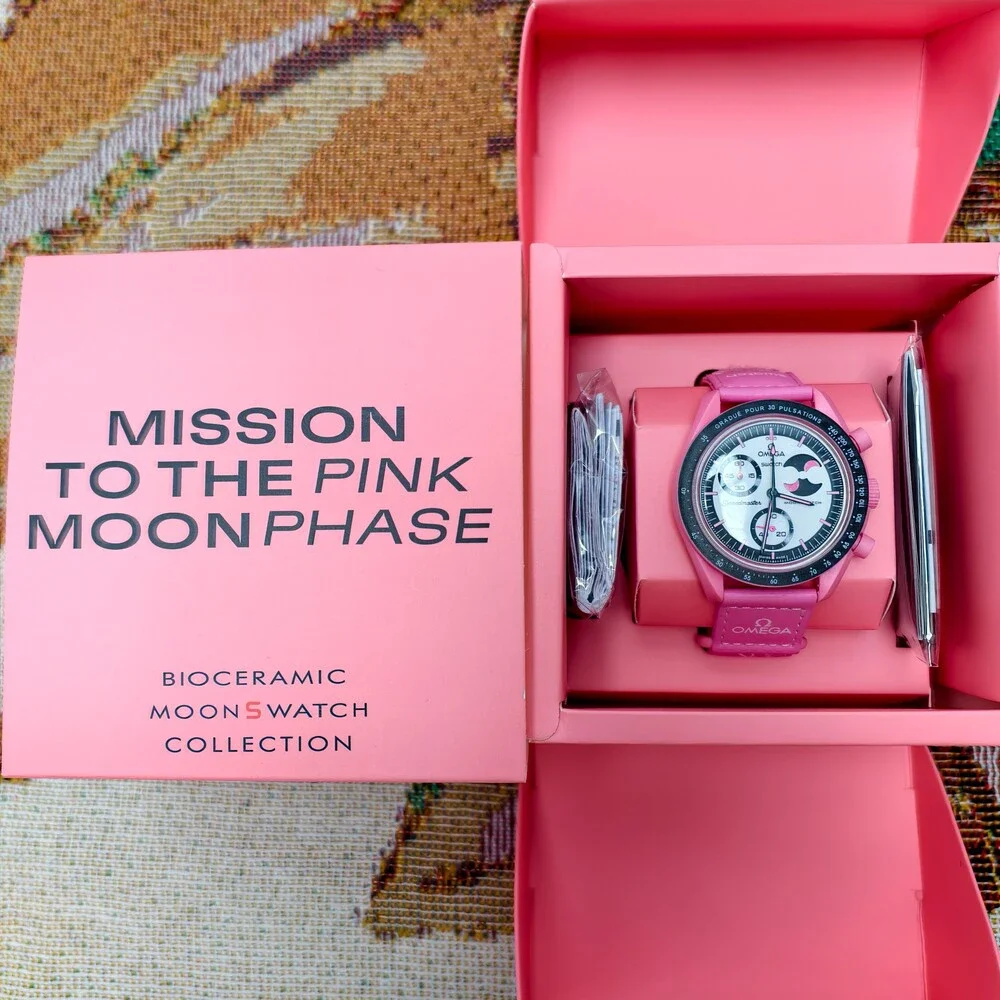 Swatch x Omega MISSION TO THE PINK MOONPHASE Watch